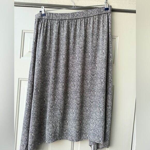 Eileen Fisher All Over Print Midi Skirt Size L - Picture 6 of 9